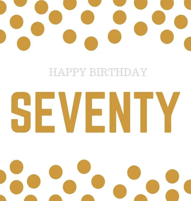 Happy 70th Birthday Guest Book (Hardcover): Happy 70th Birthday Guest book, party and birthday celebrations decor, memory book, 70th birthday, happy b - Hardcover