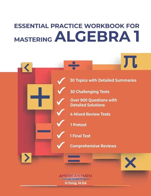 Essential Practice Workbook for Mastering Algebra 1 - Paperback