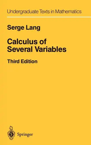 Calculus of Several Variables - Hardcover