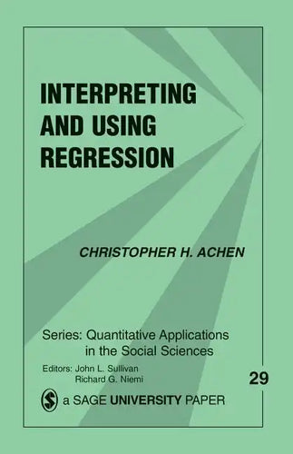 Interpreting and Using Regression - Paperback