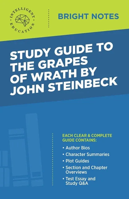 Study Guide to The Grapes of Wrath by John Steinbeck - Paperback