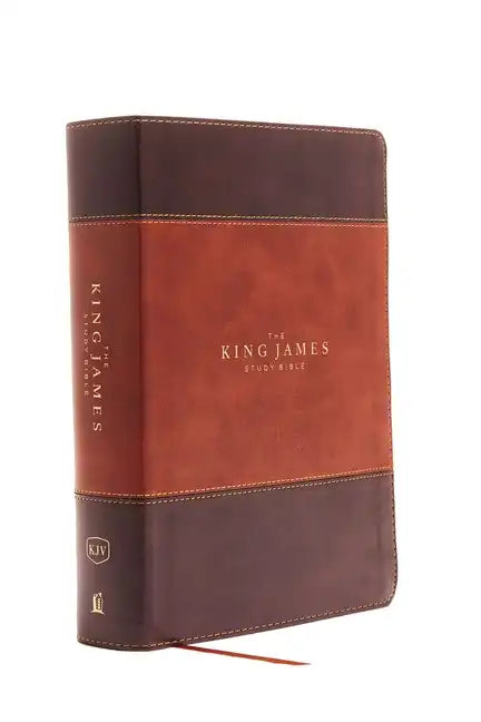 The King James Study Bible, Imitation Leather, Brown, Indexed, Full-Color Edition - Imitation Leather