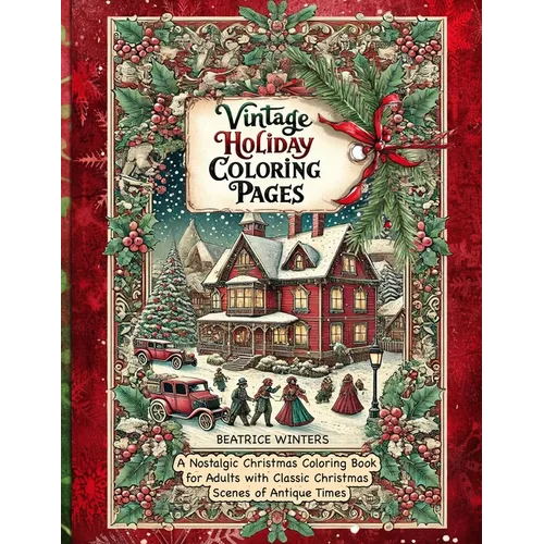 Vintage Holiday Coloring Pages: Relax and Unwind with Old World Christmas Designs and Classic Holiday Art for a Timeless Coloring Experience - Paperback