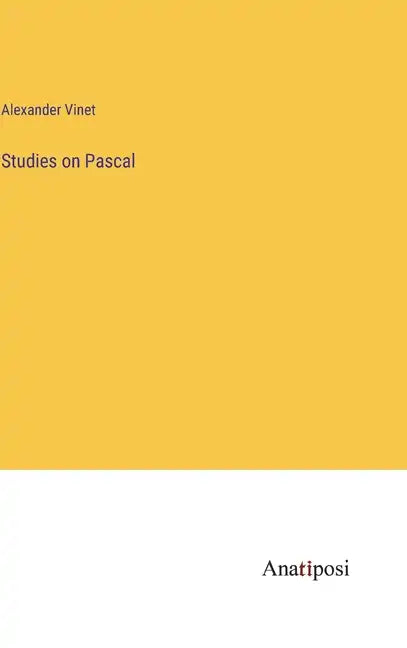 Studies on Pascal - Hardcover