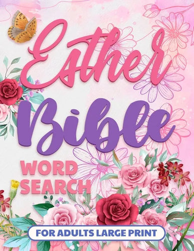Esther Bible Word Search Books for Adults Large Print: Bible Word Find, Puzzle for Seniors with Dementia - Paperback