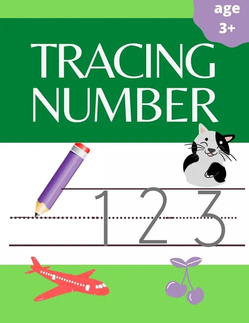 number tracing: number tracing book for preschoolers and kids, workbook for kids and preschoolers age 3-5, math activity book. - Paperback