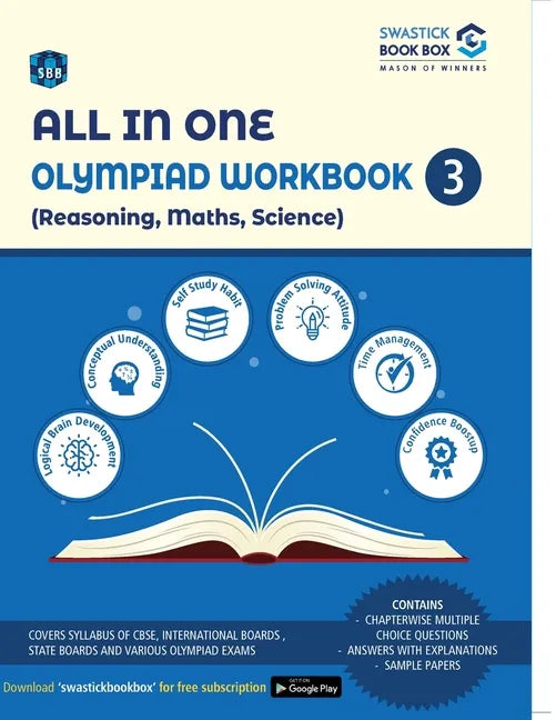 All in One Olympiad Workbook for Reasoning, Maths & Science - Class 3 - Paperback