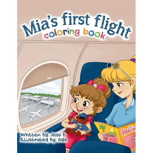 Mia's First Flight - Coloring Book - Paperback
