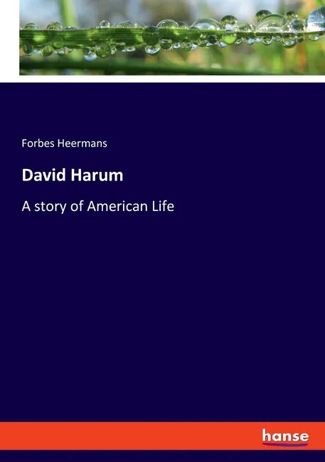 David Harum: A story of American Life - Paperback