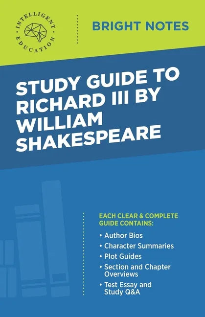 Study Guide to Richard III by William Shakespeare - Paperback