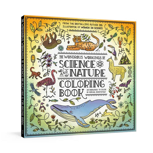 The Wondrous Workings of Science and Nature Coloring Book: 40 Line Drawings to Color - Paperback