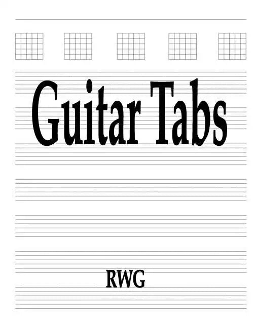 Guitar Tabs: 50 Pages 8.5