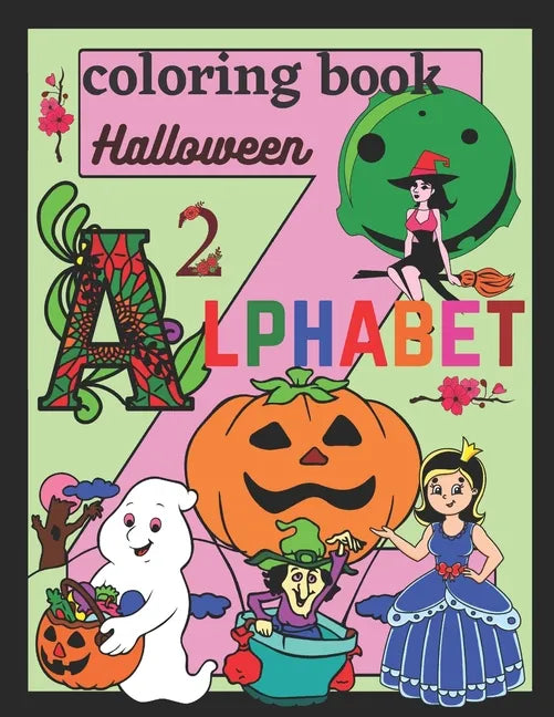 Halloween alphabet coloring book: Alphabet coloring pages - Paperback