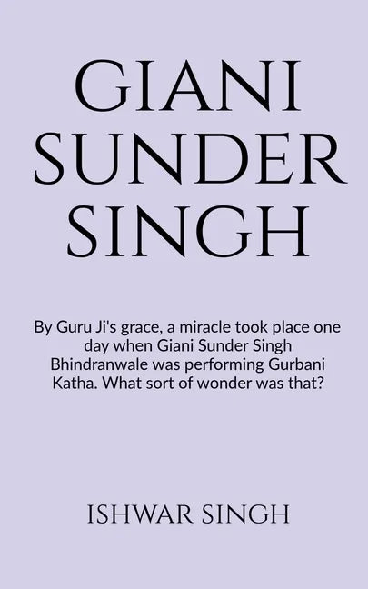 Sant Giani Sunder Singh Bhindranwale - Paperback