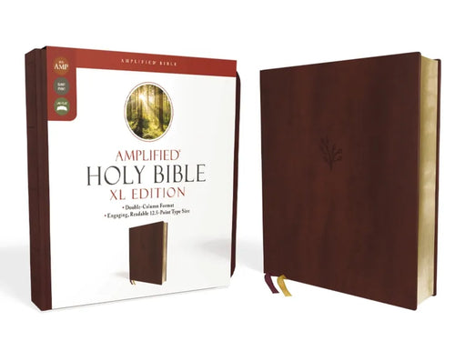 Amplified Holy Bible, XL Edition, Leathersoft, Burgundy - Imitation Leather