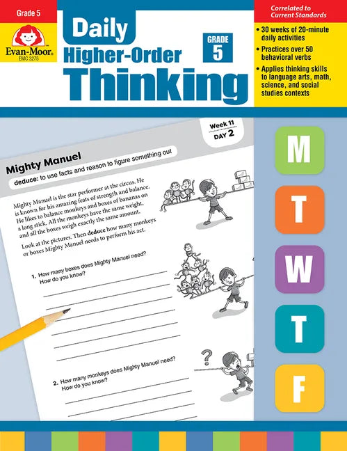 Daily Higher-Order Thinking, Grade 5 Teacher Edition - Paperback