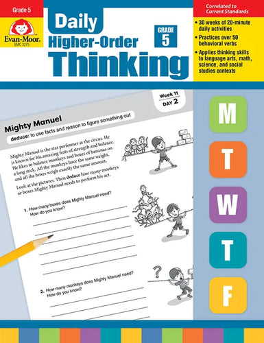 Daily Higher-Order Thinking, Grade 5 Teacher Edition - Paperback