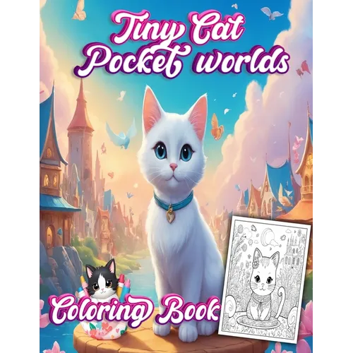 Tiny Cats Pocket World coloring book: Cats lover in The Magical Pocket World - Paperback