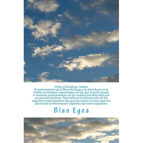 Orfeo y Euridices. Hades - Paperback