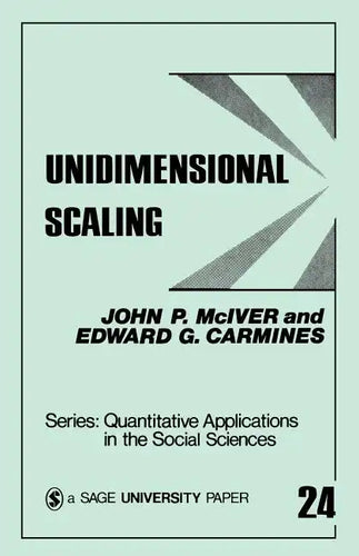 Unidimensional Scaling - Paperback