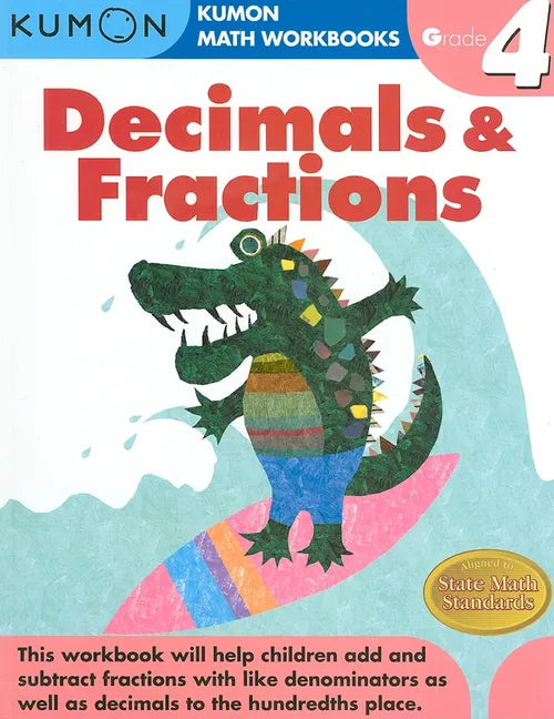 Kumon Grade 4 Decimals & Fractions - Paperback