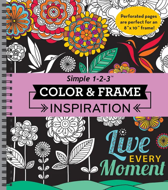 Color & Frame - Inspiration (Adult Coloring Book) - Spiral