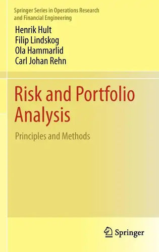Risk and Portfolio Analysis: Principles and Methods - Hardcover