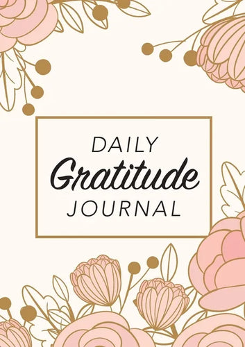Daily Gratitude Journal: (Pink Flowers with Rectangle Callout) A 52-Week Guide to Becoming Grateful - Paperback