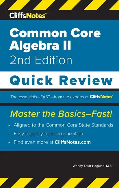 CliffsNotes Common Core Algebra II: Quick Review - Paperback