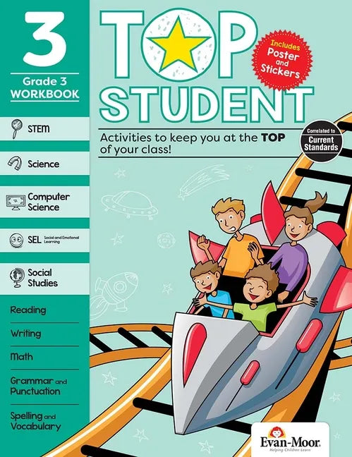 Top Student, Grade 3 Workbook - Paperback