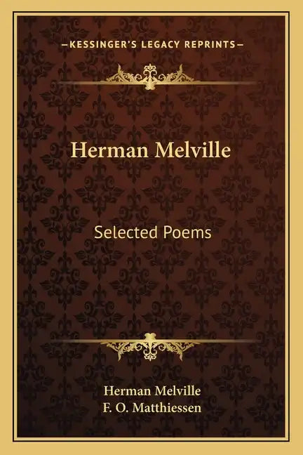 Herman Melville: Selected Poems - Paperback