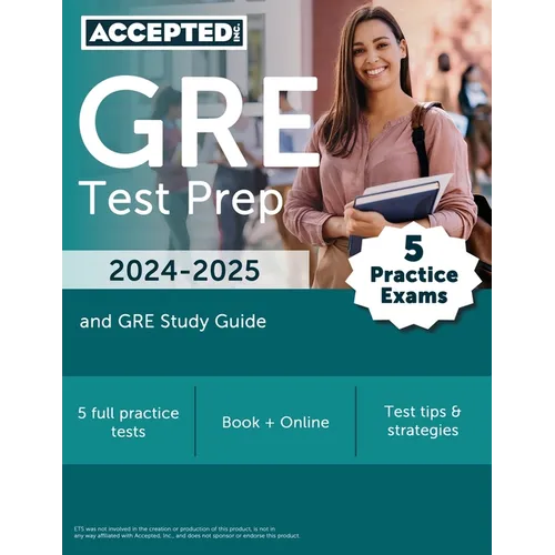 GRE Test Prep 2024-2025: 5 Practice Exams and GRE Study Guide Book - Paperback