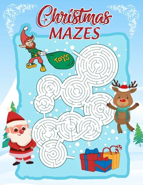 Christmas Mazes: An Amazing Maze Activity Book for Kids - Paperback