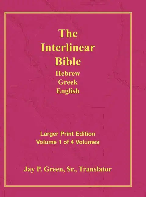 Interlinear Hebrew Greek English Bible-PR-FL/OE/KJ Large Pring Volume 1 - Hardcover