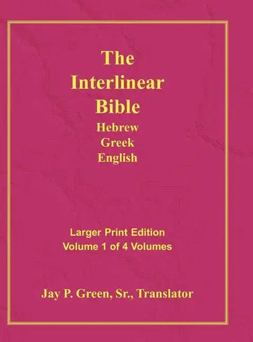 Interlinear Hebrew Greek English Bible-PR-FL/OE/KJ Large Pring Volume 1 - Hardcover
