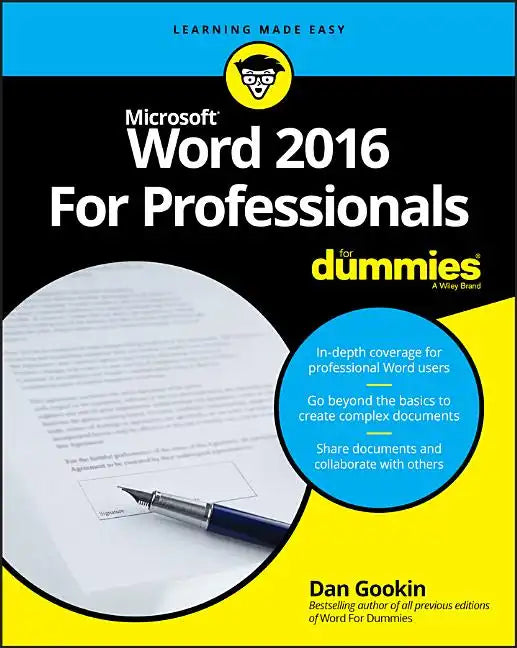 Word 2016 for Professionals for Dummies - Paperback