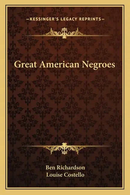 Great American Negroes - Paperback