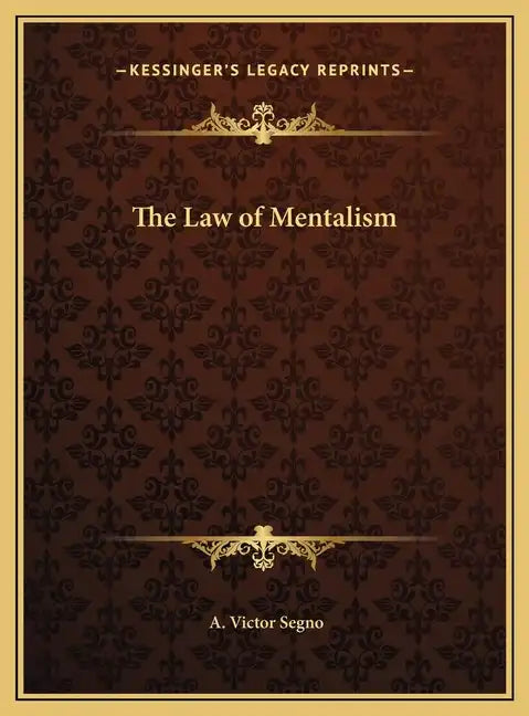 The Law of Mentalism - Hardcover