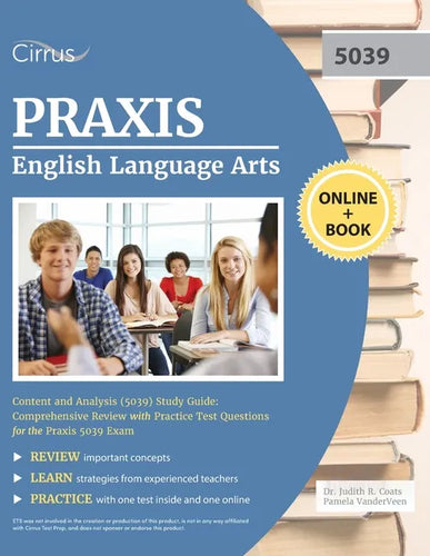 Praxis English Language Arts Content and Analysis (5039) Study Guide: Comprehensive Review with Practice Test Questions for the Praxis 5039 Exam - Paperback