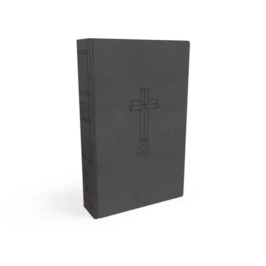NKJV, Value Thinline Bible, Standard Print, Imitation Leather, Black, Red Letter Edition - Imitation Leather
