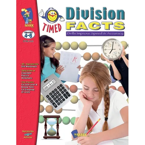 Timed Division Drill Facts Grades 4-6 - Paperback