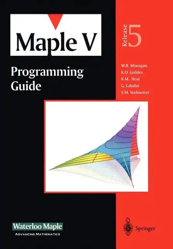 Maple V Programming Guide: For Release 5 - Paperback