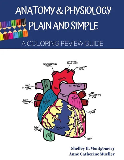 Anatomy & Physiology Plain and Simple: A Coloring Review Guide - Paperback