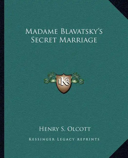 Madame Blavatsky's Secret Marriage - Paperback