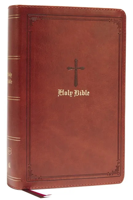 Kjv, Personal Size Large Print Single-Column Reference Bible, Leathersoft, Brown, Red Letter, Comfort Print: Holy Bible, King James Version - Imitation Leather