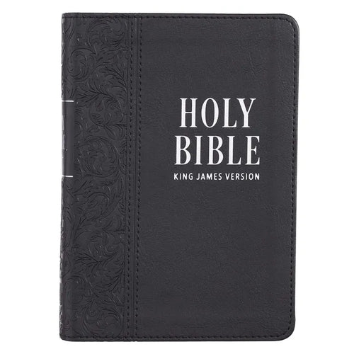 KJV Compact Large Print LL Black - Leather