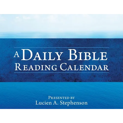 A Daily Bible Reading Calendar - Paperback
