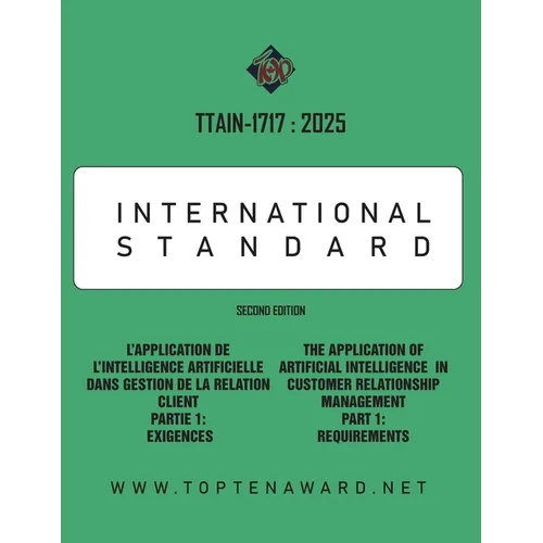 Ttain-1717: 2025: The Application of Artificial Intelligence in Customer Relationship Management Part 1: Requirements - Paperback
