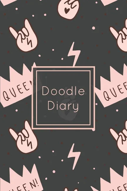 Doodle Diary: Writing Prompts & Blank Lined Drawing Pages, Girls Gift, Notebook, Journal, Book - Paperback