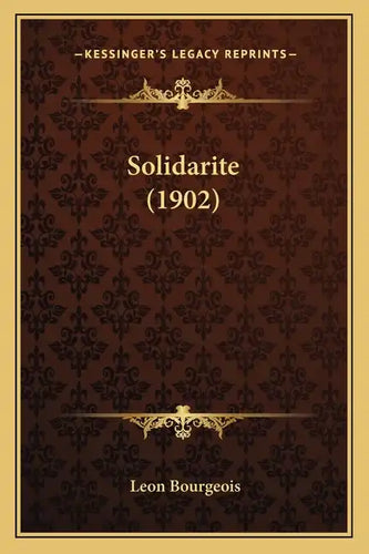 Solidarite (1902) - Paperback